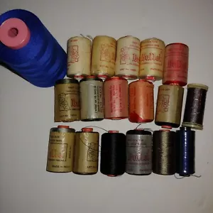15 Bullet Embroidery Thread Spools #1502-N India plus some extra - Picture 1 of 2
