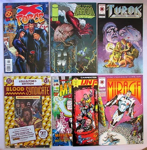 Comic Book Lot/Collection x7 SAVAGE DRAGON #3, TUROK 4, X-FORCE 65 Dr MIRAGE 1 + - Picture 1 of 6