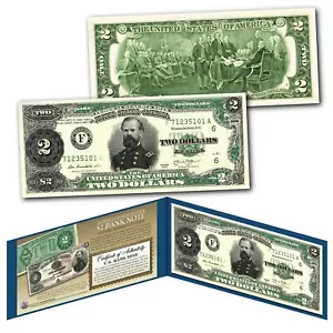1890 James McPherson Civil War Treasury Two-Dollar Banknote design on UNC New $2 - Picture 1 of 1