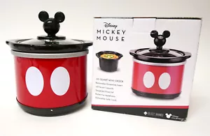 Disney Mickey Mouse .65 Quart Mini Crock For Dips Potpourri Removable Stoneware - Picture 1 of 1