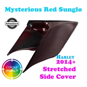 Mysterious Red Sunglo Stretch Extend Side Cover Fit 2014+ Harley Electra - Picture 1 of 8