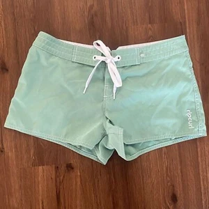 Vintage Rip Curl Womens Boardshorts Size 3 Green Surf Beach Summer Vacation - Picture 1 of 11