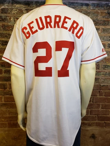 Anaheim Angels Vladimir Guerrero #27 Jersey Misspelled Mens 2XL Majestic Cover