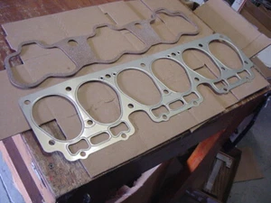 NOS 1 Head + 1 Rocker Valve Cover Gasket Land Rover 6 cyl 2.6L Ser II III - Picture 1 of 3