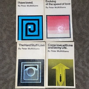 Lot Of 4 Peter McWilliams  Poetry Verse Monger Press PB Books Vintage - Imagen 1 de 18