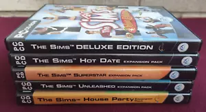 The Sims 1 Game Bundle - PC Windows - Deluxe Edition + 4 Expansions - Free Post! - Picture 1 of 4