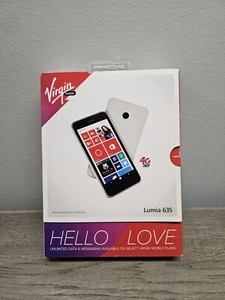 New Nokia Lumia 635 Virgin Mobile 4G LTE Smartphone - White, 8GB - Fast Ship! - Picture 1 of 3