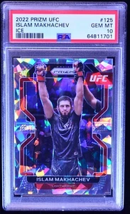 2022 UFC Prizm Cracked Ice Islam Makhachev - PSA 10 - Picture 1 of 2