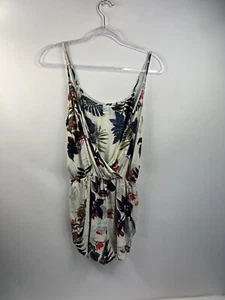 Tutina Pagliaccetto Junior Taglia S Crema Floreale Regolabile Spaghetti Strap Wrap - Foto 1 di 6