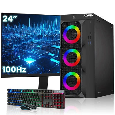 Custom built Gaming Desktop i7 PC 32GB RAM 1TB SSD GTX 1650 W10 FHD Monitor HDMI - Image 1 of 4
