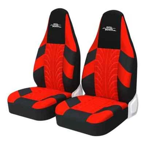 2 Front High Bucket Car Seat Covers Universal for Most Cars Sport Seat Protector - Foto 1 di 15