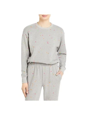 Sudadera SUNDRY para mujer gris jaspeado manga larga cuello redondo 2 Foto 1 de 4