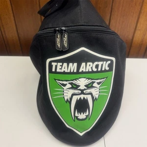 Arctic Cat Team Arctic Duffel Bag Black & Green - Picture 1 of 7