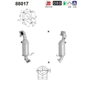 Katalysator AS 88017 für VW GOLF 6 5K1 CADDY 3 Großraumlimousine 2KA 2KH 2CA 2CH - Bild 1 von 5