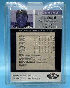 2003 Fleer Box Score Box Score Debut 180/599 Hideki Matsui #102 Rookie RC - Picture 1 of 6