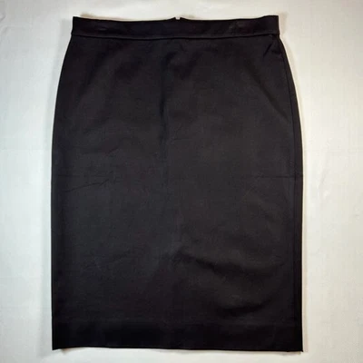 Falda Lápiz J.Crew Nº 2 Talla 10 Alta Básica Negra - Mezcla Algodón - Trabajo/Oficina Foto 1 de 4