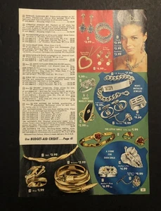 Vintage 1960’s Christmas Jewelry & Tape Recorder Catalog Page Ad 0C25 - Bild 1 von 3