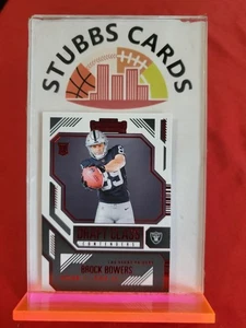 2024 Panini Contenders Football BROCK BOWERS Draft Class Red Foil Parallel RC #7 - Picture 1 of 2