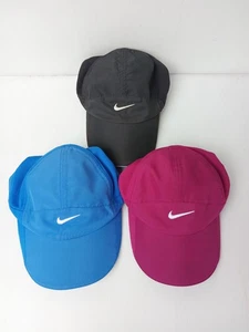 3 PCS NIKE FEATHERLIGHT / DRI-FIT Hat Cap Blue / Magenta / Black / Mesh Colorful - Picture 1 of 21