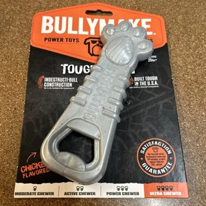 Bullymake Tough Chew Pfotenöffner Hühnergeschmack Kauspielzeug 25+ Pfund NEU - Bild 1 von 2