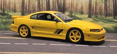 **READ** 1/18 Autoart Saleen Mustang S351 Coupe Yellow Diecast  - Image 1 of 4