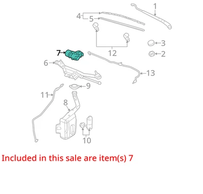 03 04 05 06 07 SATURN ION СТЕКЛООЧИСТИТЕЛЬ MTR 644243 - Изображение 1 из 2