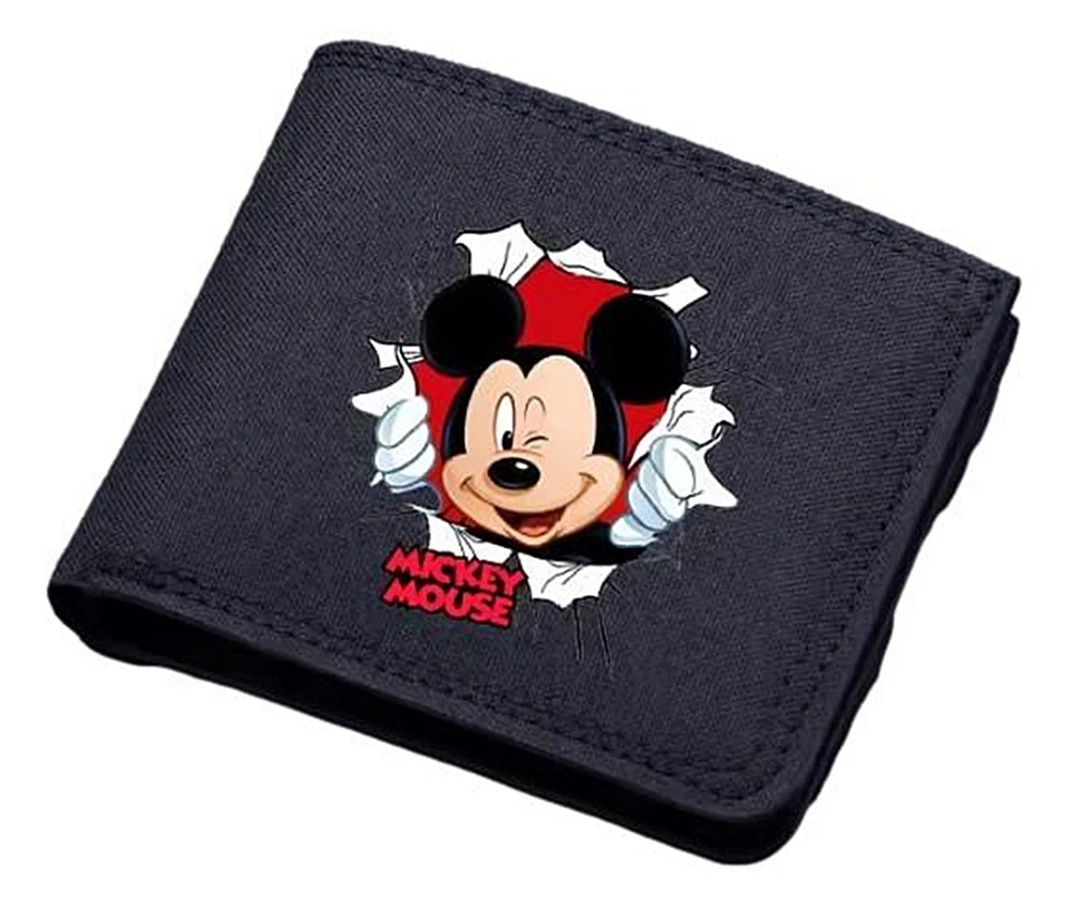 Mickey Mouse Personalized Canvas Bifold Wallet - Image 1 of 1