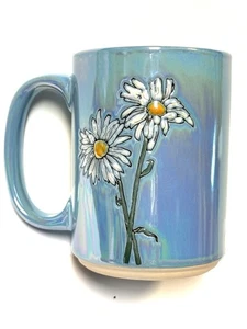 Taza de gres cerámico esmalte brillo azul margarita Spectrum Designz 18 oz - Imagen 1 de 6