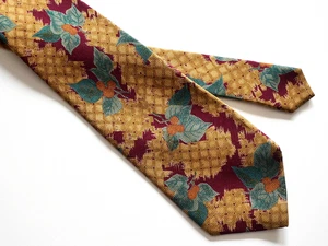 Rare Vintage KENZO Takada by Bandai Japan Men's Tie Floral Print 3 7/8 " x 56" - Bild 1 von 12