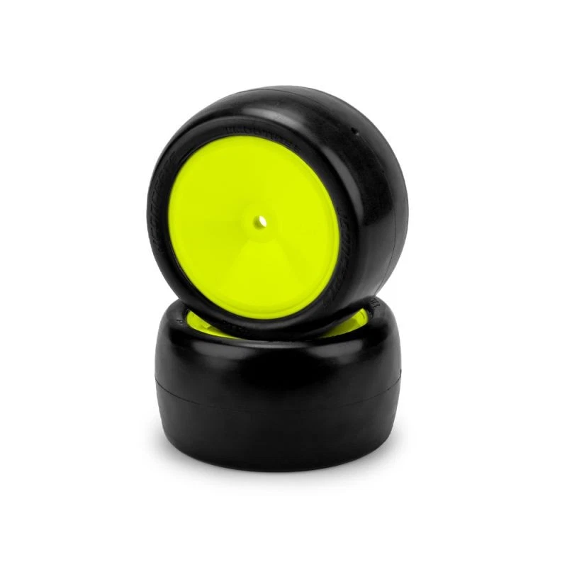 Jconcepts Smoothie 3 Green PreMount Tires on 3348Y 2wd 4wd Buggy Rear 41182221 - Image 1 of 1