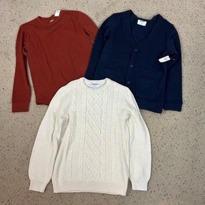 New OLD NAVY Boy's Sz XL (14-16) Lot of 3 Pcs: Waffle Shirt, Cardigan, Sweater - Picture 1 of 2