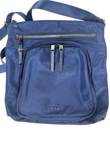 TUMI Voyageur Carmel Crossbody in Navy Blue - Excellent - Picture 1 of 14