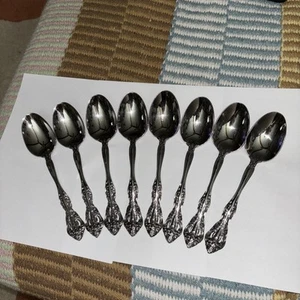 Oneida Michelangelo/stainless steel, 18/10, lot of 8/oval soup spoons/6.5”L - Picture 1 of 7