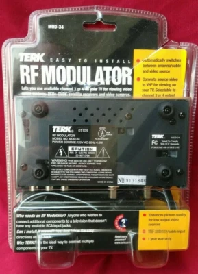 TERK RF Modulator MOD-34 Video Converter  - Image 1 of 2