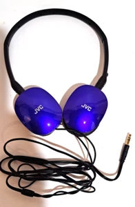 JVC HA-S160A Flat & Foldable Lightweight On-Ear Stereo Headphones Blue - Picture 1 of 5