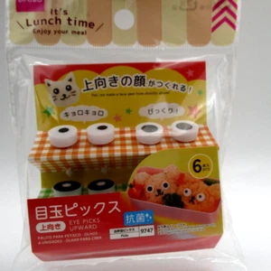 2024 Nuevo Eye Upward Food Picks 6 piezas para decoben lonchera bento daiso