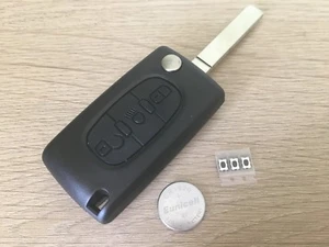 Kit Riparazione Per Citroen 3 Pulsanti Telecomando Pieghevole Chiave Con Luce Pulsanti - Foto 1 di 3
