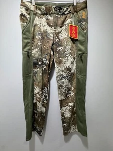 NWT She Outdoor Womens L Green Brown Kanati Camo Hunting Fleece Pants Camping - Picture 1 of 4