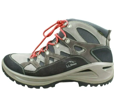 Botas de senderismo LL Bean de cuero gris con cordones suela Gore-Tex Vibram para hombre talla 11,5 M Foto 1 de 4