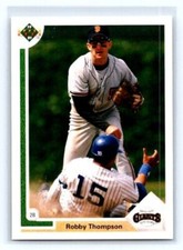 1991 Upper Deck #178 Robby THOMPSON  Second Base  San Francisco GIANTS FREE mail