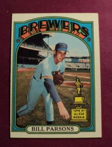 1972 Topps Baseball Card # 281 Bill Parsons VG AUCT#11410 - Picture 1 of 2