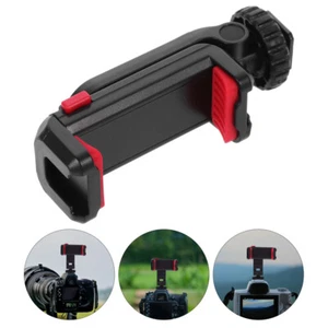 Phone Clip Mic Stand Camera Holder Hot Shoe Mount Tripod - Picture 1 of 12