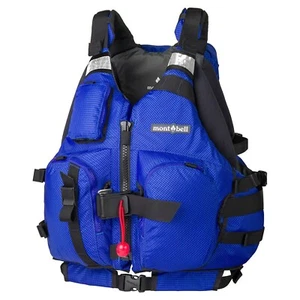 mont-bell Rescue Floating Vest Blue High Buoyancy Life Jacket Adjustable New - Picture 1 of 8