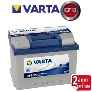 BATTERIA AUTO VARTA D59 60H 540A FORD ECOSPORT 1.5TDCi - Foto 1 di 1