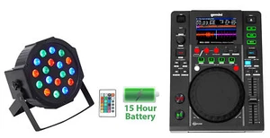 Gemini MDJ-600 USB/CD Media Player DJ MIDI Controller+Battery Par Light - Picture 1 of 12