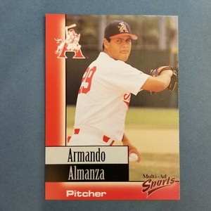 1998 Multi-Ad ARKANSAS Travelers #3 ARMANDO ALMANZA El Paso TEXAS Baseball Card