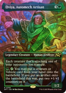 Oviya, Automech Artisan Foil Borderless Aetherdrift NM MTG - Picture 1 of 1