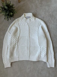 Maglione JW Anderson SS20 cotone patch lavoro maglia pesante uomo XL - Foto 1 di 11