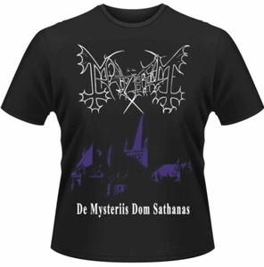 Official Mayhem T Shirt De Mysteriis Dom Sathanas Black Classic Rock Metal Merch - Picture 1 of 4