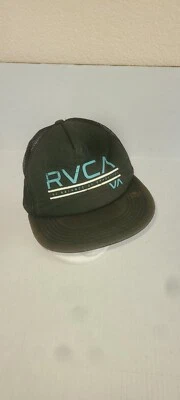 Gorra RVCA ajustable Snapback malla estilo camionero negra muy querida Foto 1 de 4